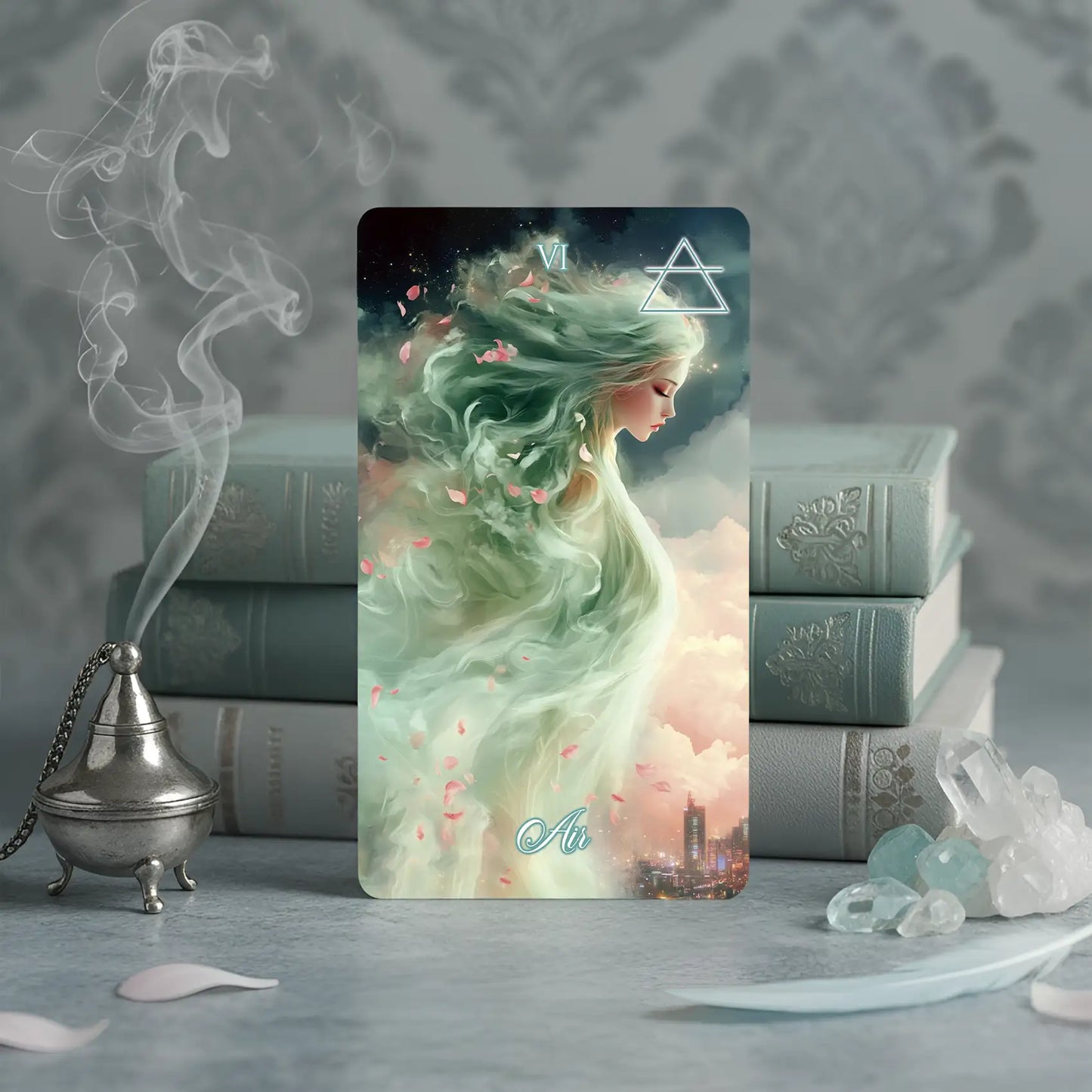 La Petite Flamme (Tarot–Manara, 81 cards, Rose Gold Foil Box, Pink Edge, Linen Finish)