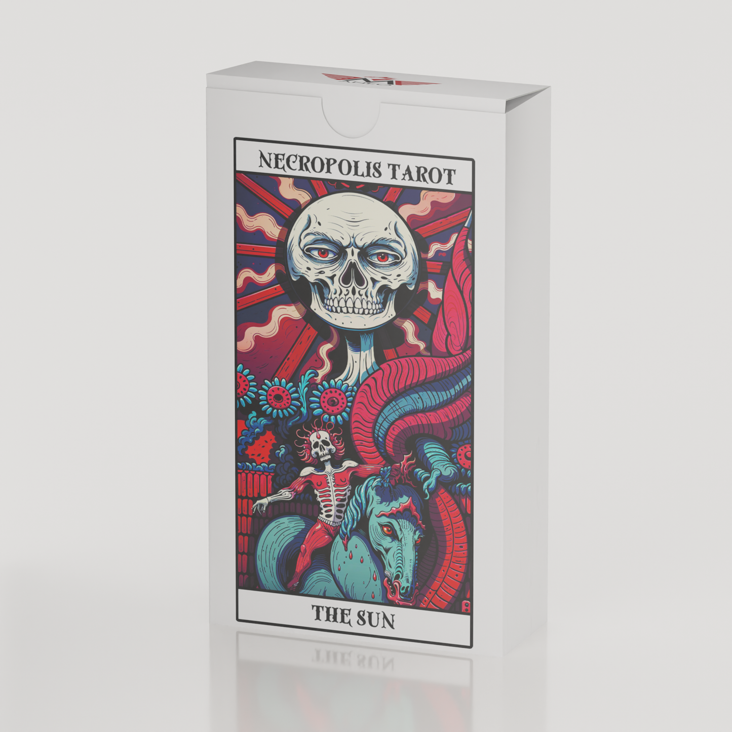 Necropolis Tarot – A Gothic Surrealist Tarot Deck (78 Cards, Matte Finish, Guidebook)