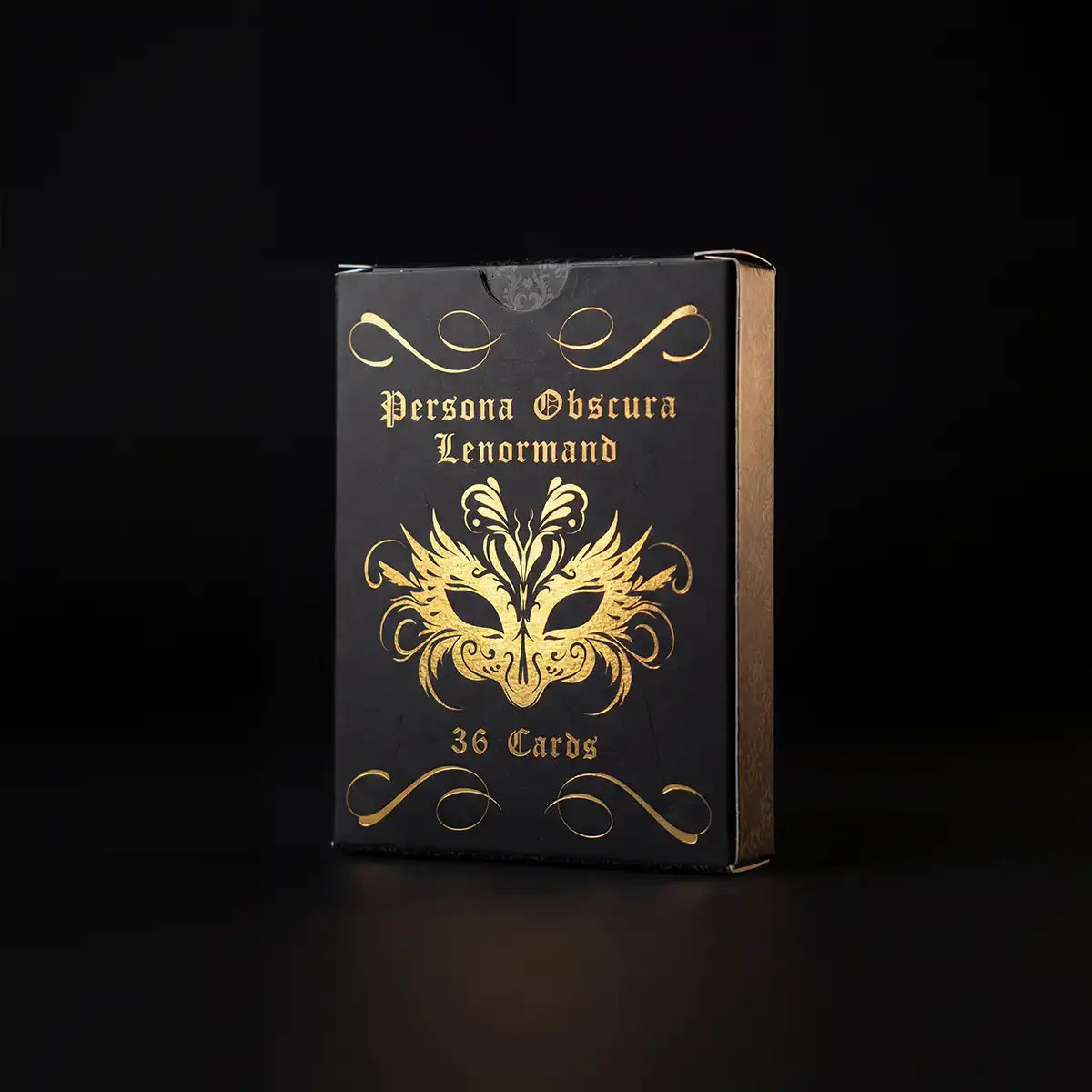 Persona Obscura Lenormand – 36 Cards, Poker Size, Velvet & Gold