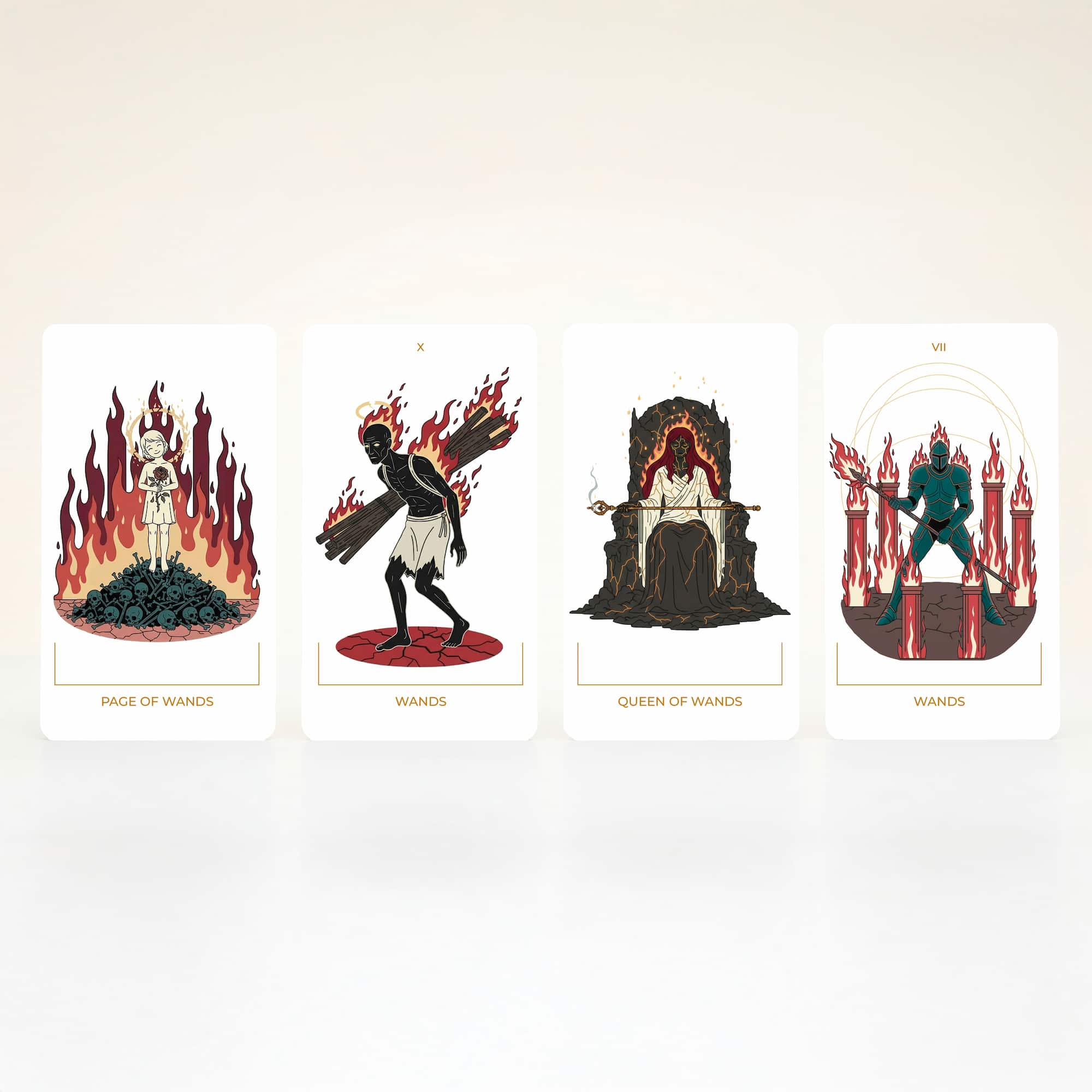 Seraphim Tarot (Tarot Rider–Waite, 78 Cards, 350gsm Linen, Silver Gilded Edges, Printed Guidebook)