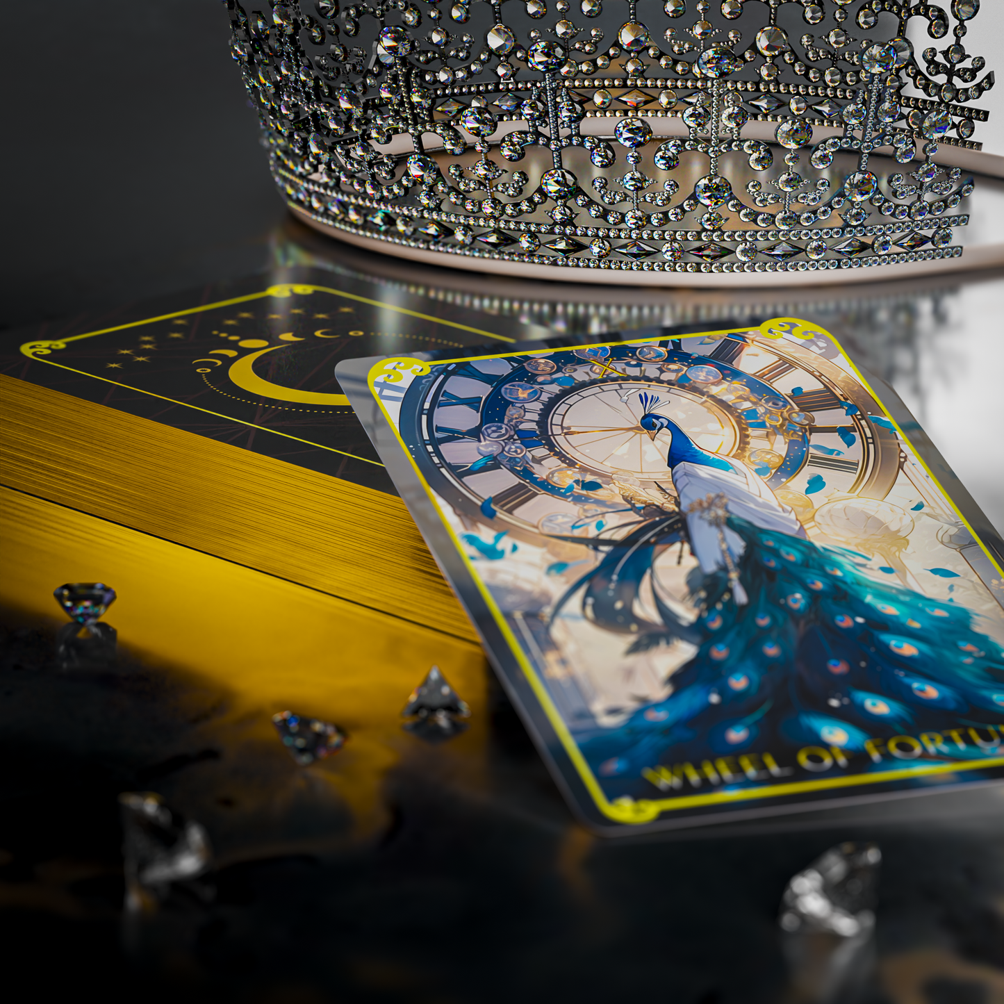 Gold Tarot Deck - ANIMASOUL + QR Guidebook