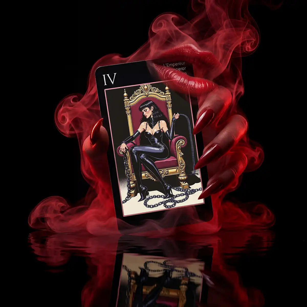 Les Fantaisie d’Amour (Tarot-Manara, 78 cards, Gold Metallic Foil, Black EDGE, Linen Finish)