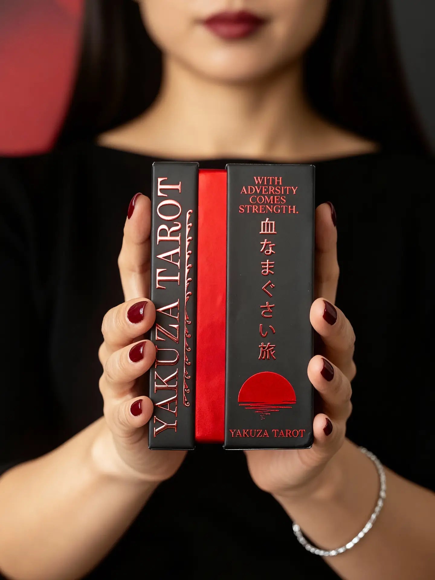 Yakuza (Tarot Rider–Waite, 81 Cards, Matte-Finish, Matte Red Edge, Anti‑Scratch Cardstock)