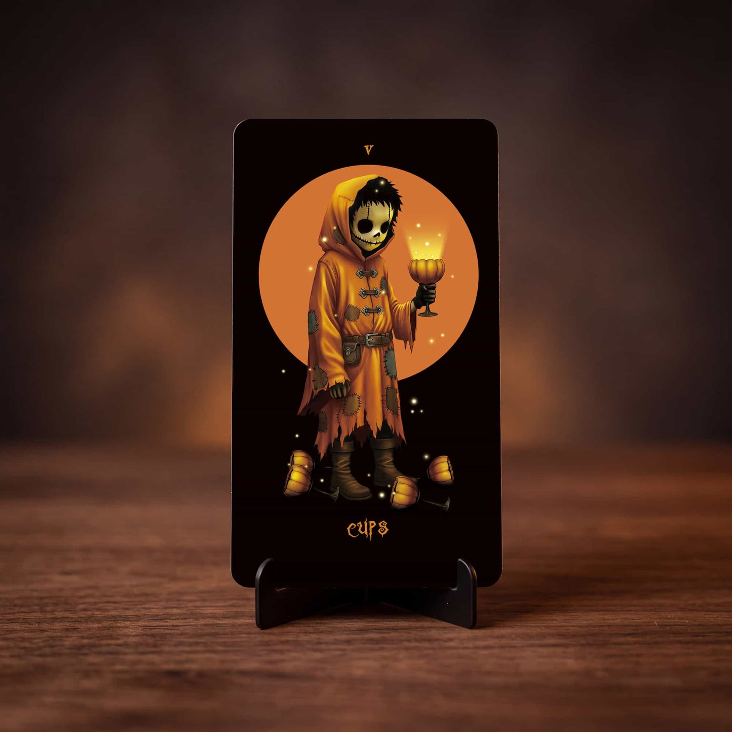 The Halloween Tarot (Tarot Rider–Waite, 81 Cards, Gloss Linen Stock, Pumpkin Gilded Edges, Orange Foil Box)