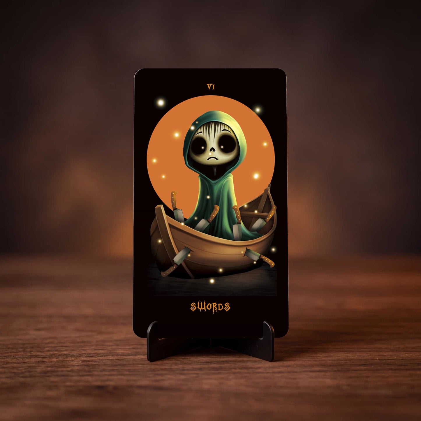 The Halloween Tarot (Tarot Rider–Waite, 81 Cards, Gloss Linen Stock, Pumpkin Gilded Edges, Orange Foil Box)