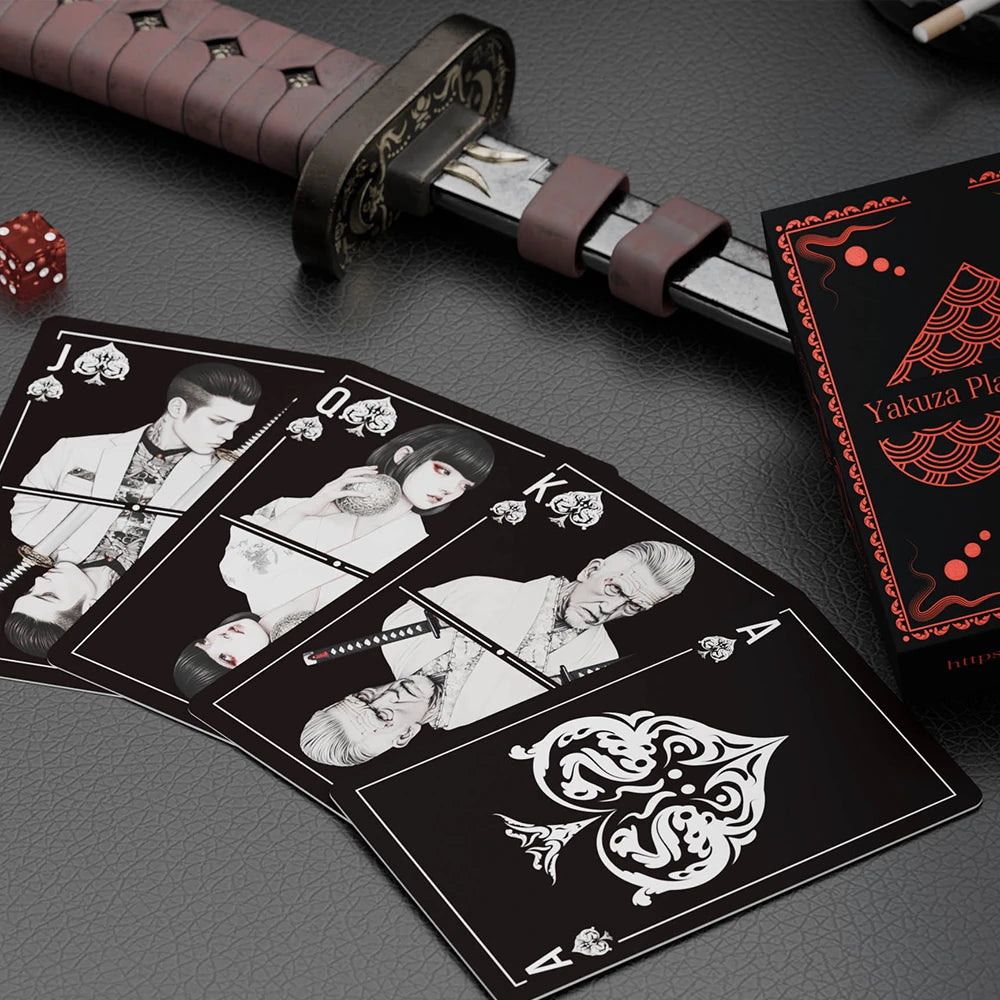 Yakuza Playing Cards (54 Cards, Red-Foil, Black-Core Stock, Numbered Limited Edition)