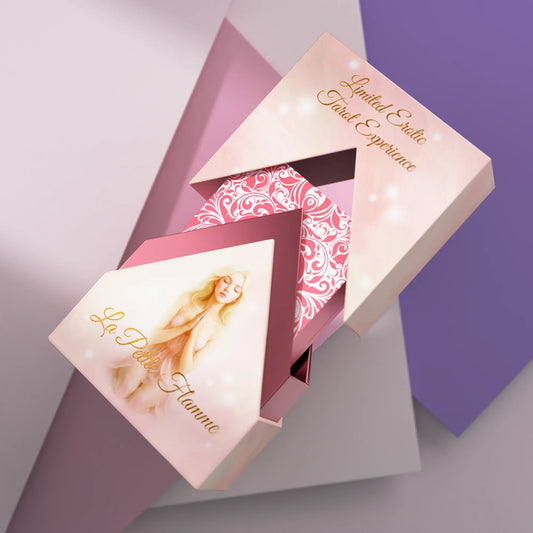Erotic tarot deck la petite flamme limited tarot pink foil