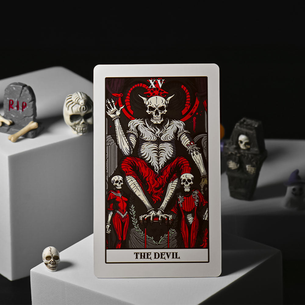 Necropolis Tarot – A Gothic Surrealist Tarot Deck (78 Cards, Matte Finish, Guidebook)