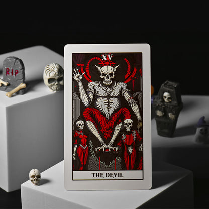 Necropolis Tarot – A Gothic Surrealist Tarot Deck (78 Cards, Matte Finish, Guidebook)