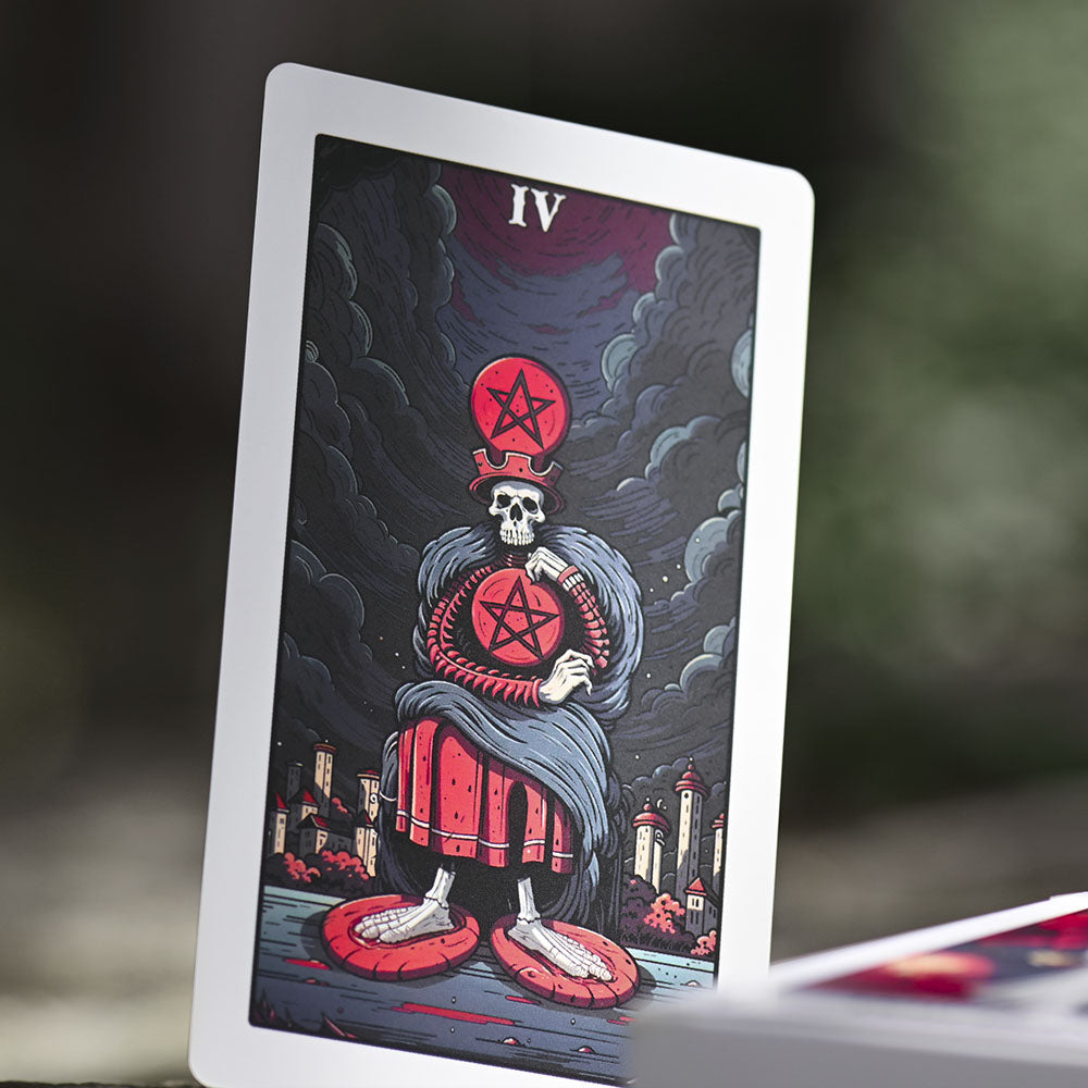 Necropolis Tarot – A Gothic Surrealist Tarot Deck (78 Cards, Matte Finish, Guidebook)