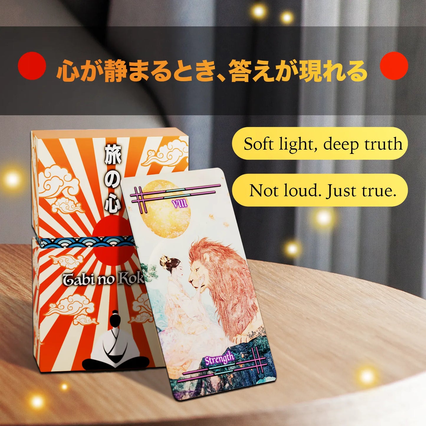 Tabi no kokoro Japanese Tarot Deck pastel gentle deck of cards tarot guidebook