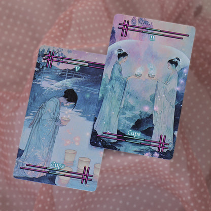 Tabi no Kokoro – A Japanese-Inspired Tarot Deck of New Beginnings (78 Cards, Foil Accents, Guidebook)