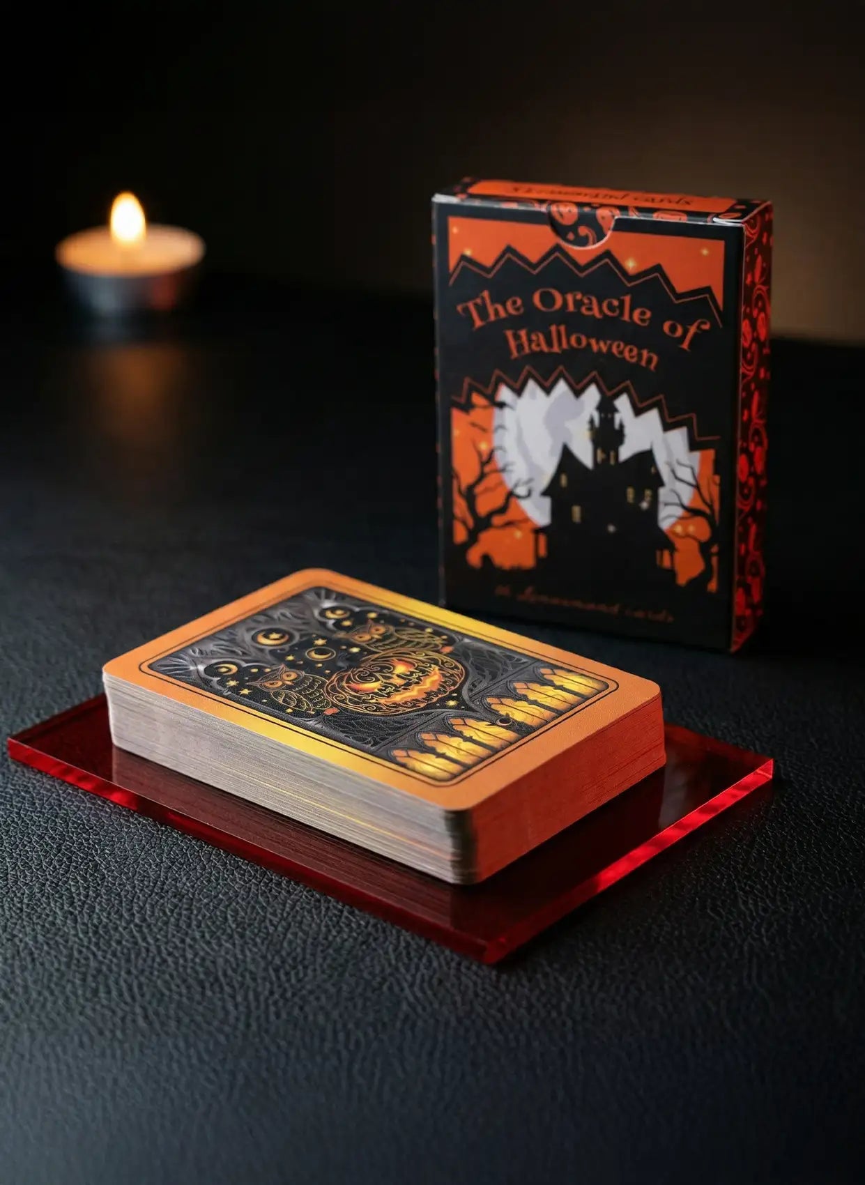 Halloween (36 Cards, Lenormand System, 350gsm Linen, Poker Size, Matte Box, Digital Guidebook)