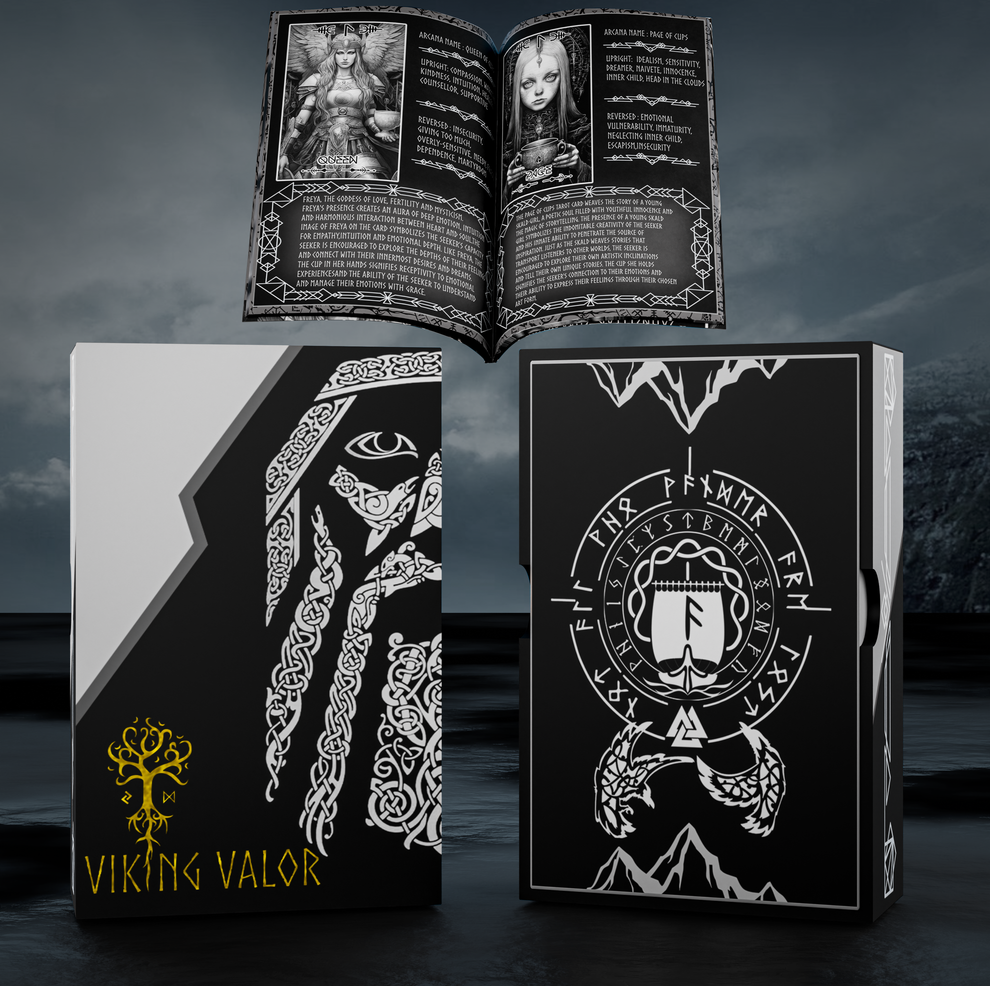 Valor Rune Viking Valor – Norse Mythology Tarot Deck with Rune Power (78 Cards ...