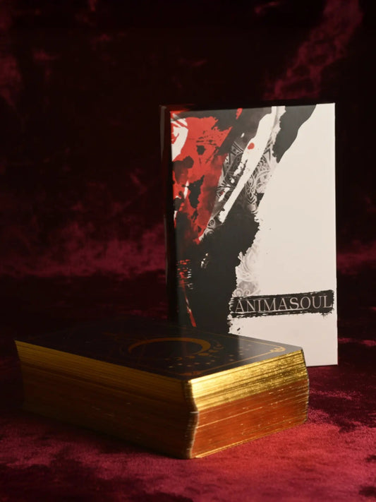AnimaSoul (Oracle, 78 cards, Linen Finish, Gold Foil Stamping, Gold EDGE, QR - Guide) - ManeoShop