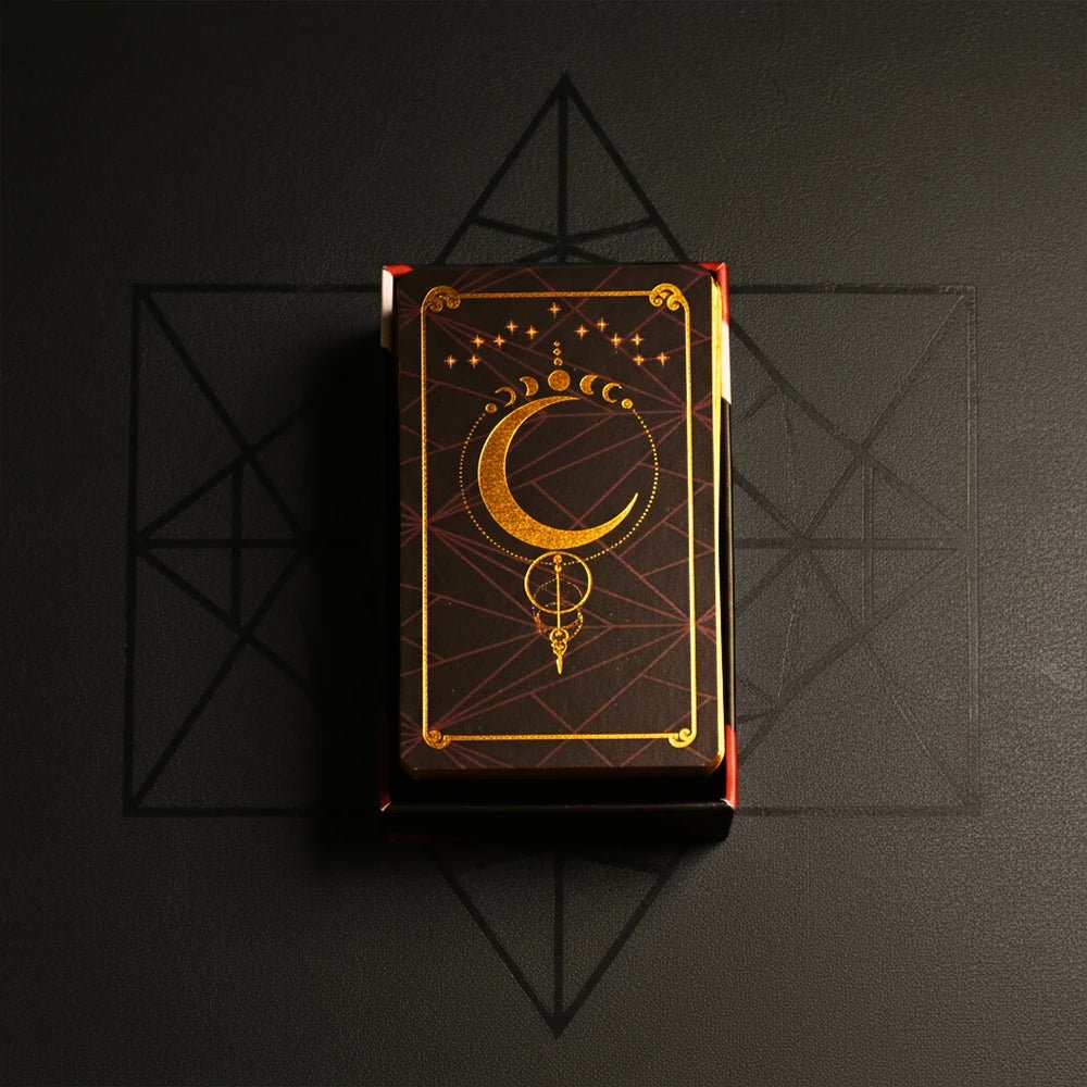 AnimaSoul (Oracle, 78 cards, Linen Finish, Gold Foil Stamping, Gold EDGE, QR - Guide) - ManeoShop