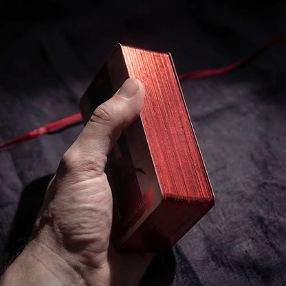 Arcana Obscura (Tarot Rider–Waite, 81 Cards, 350gsm Linen Stock, Red Laser Gilded Edges ) - ManeoShop