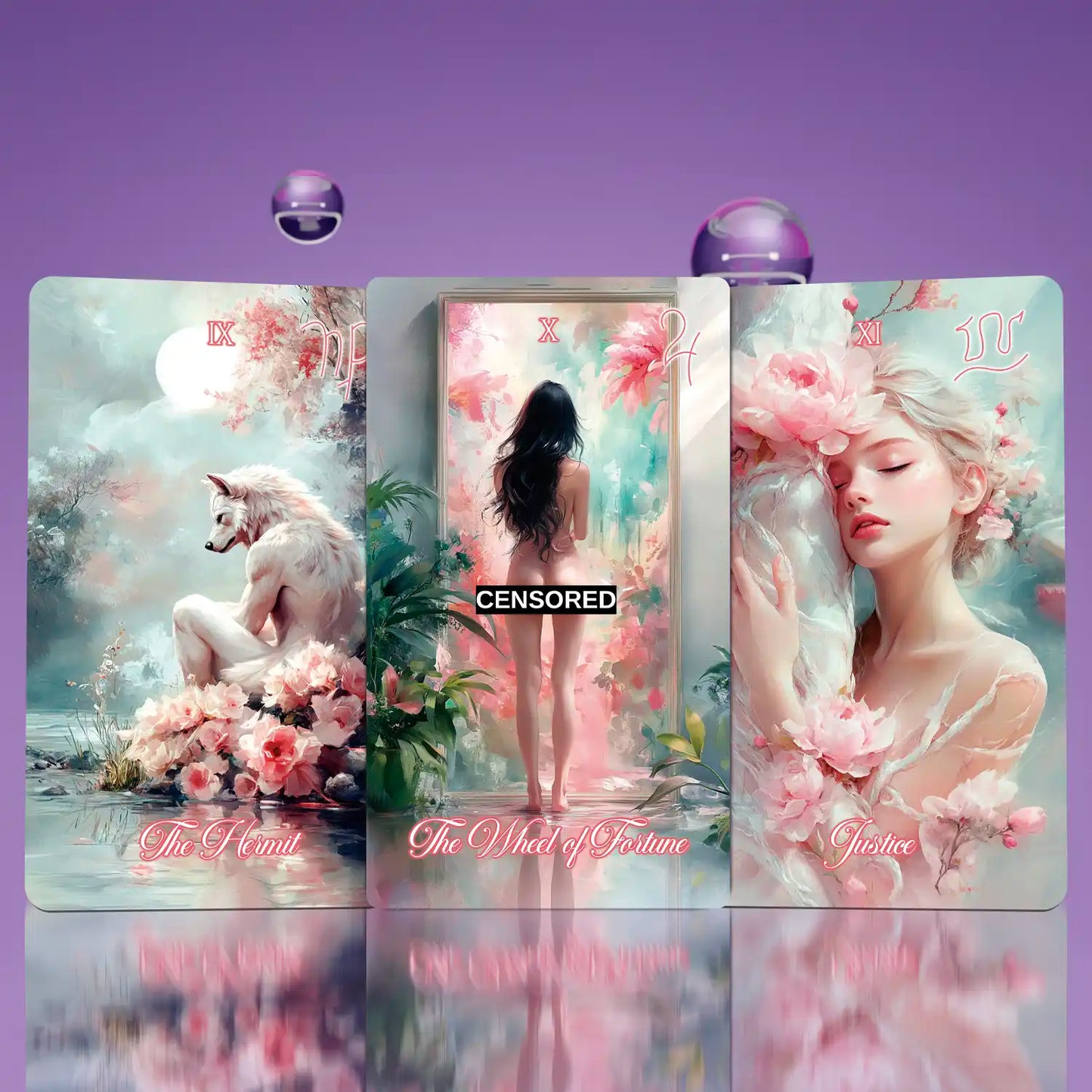 La Petite Flamme (Tarot-Manara, 81 Cards, 350gsm Linen, Pink Gilded Edges, Collector’s Box, Guidebook)