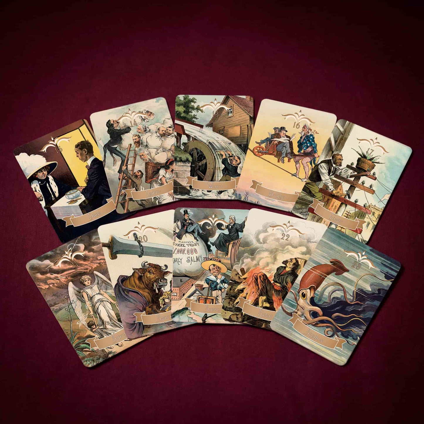 Vestige Oracle (36 Cards, NO AI, Original Archetype System, Linen Finish, Guidebook)