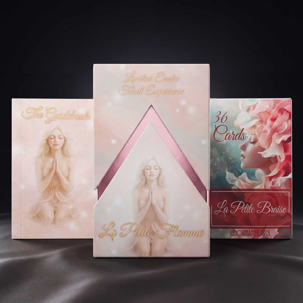 La Petite Flamme Tarot box and guidebook with La Petite Braise Lenormand 36-card deck