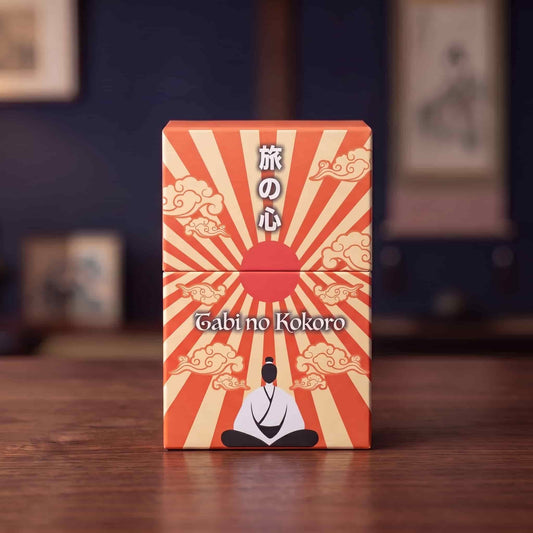 Tabi no Kokoro (Tarot Rider–Waite, 78 Cards, 350gsm Matte, Black Edges, Pink Metallic Foil)