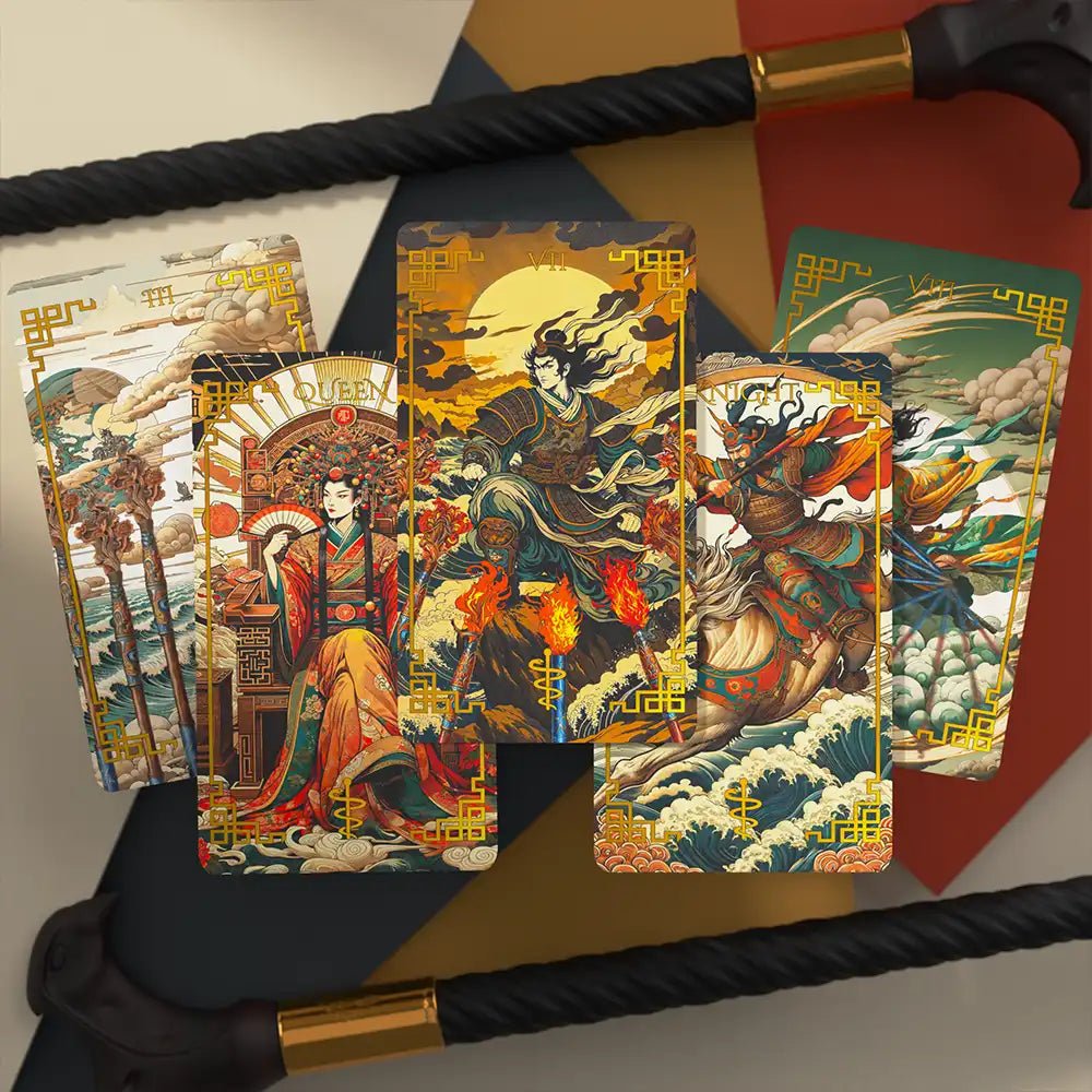 Journey to the West (Tarot Rider–Waite, 78 cards, Matte Finish, German Black Core Stock) - ManeoShop