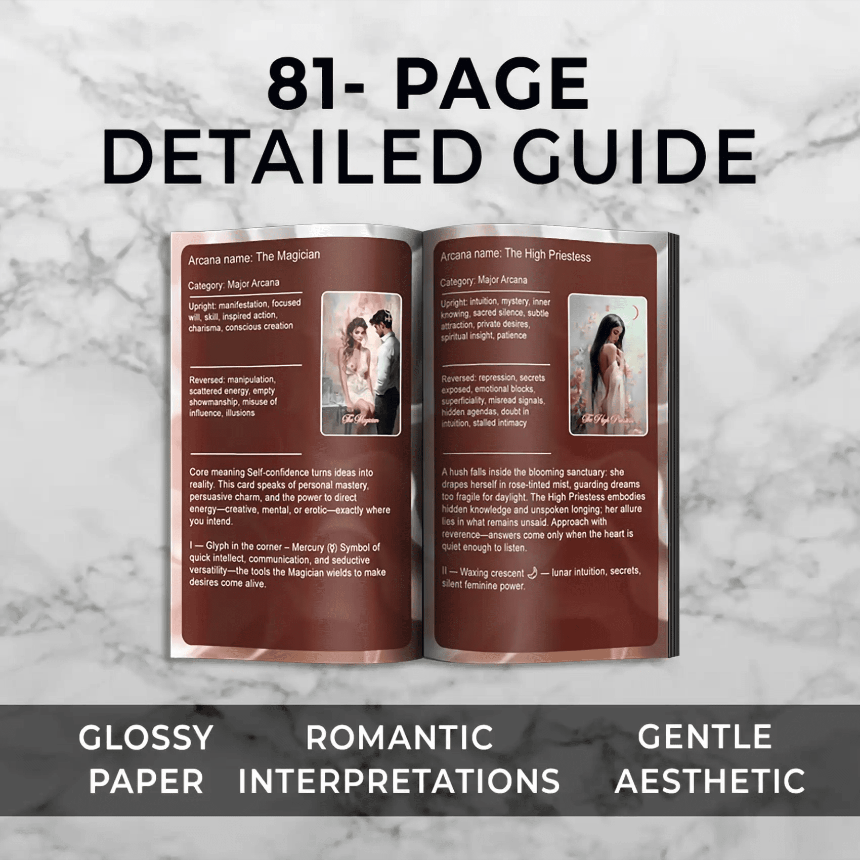 La Petite Flamme (Tarot - Manara, 81 Cards, 350gsm Linen, Pink Gilded Edges, Collector’s Box, Guidebook) - ManeoShop