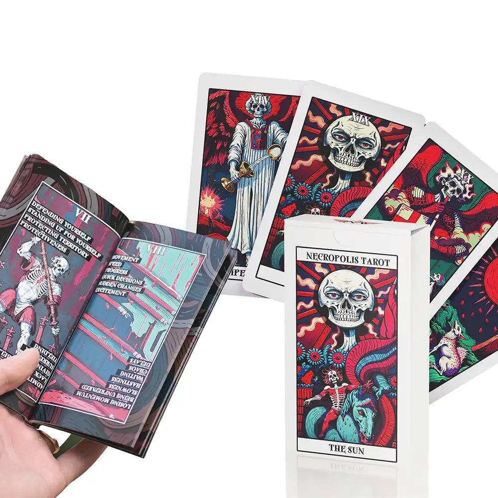 Necropolis (Tarot Rider–Waite, 78 cards, Matte Finish, 350 GSM Art Paper) - ManeoShop