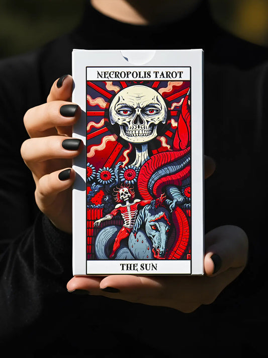 Necropolis (Tarot Rider–Waite, 78 cards, Matte Finish, 350 GSM Art Paper) - ManeoShop