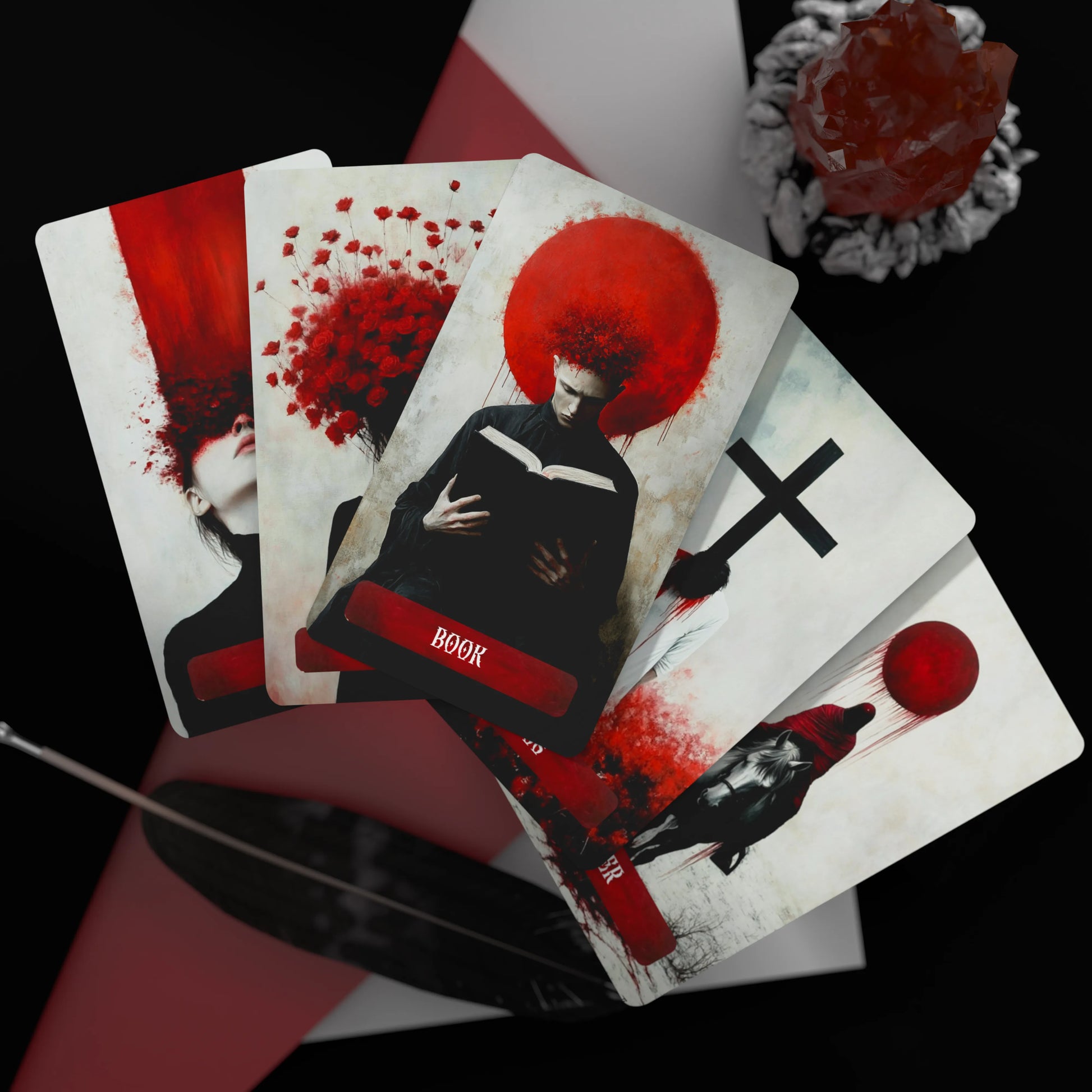occult lenormand deck of cards front cards