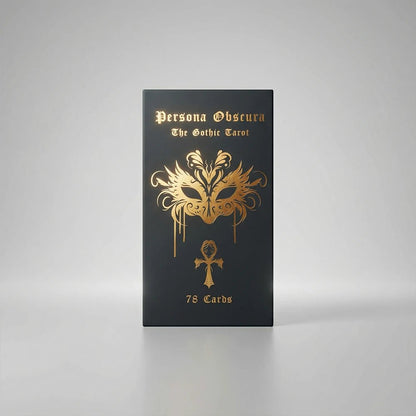 Persona Obscura (Tarot Rider–Waite, 78 Cards, 400gsm Anti - Scratch, Gold Gilded Edges, Printed Guidebook) - ManeoShop