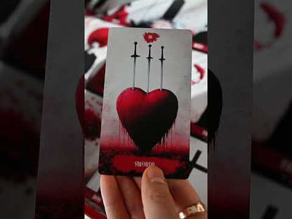 Arcana Obscura (Tarot Rider–Waite, 81 Cards, 350gsm Linen Stock, Red Laser Gilded Edges )