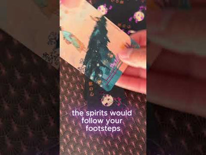 Tabi no Kokoro (Tarot Rider–Waite, 78 Cards, 350gsm Matte, Black Edges, Pink Metallic Foil)