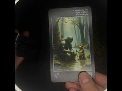 Les Fantaisie d’Amour (Tarot-Manara, 78 cards, Gold Metallic Foil, Black EDGE, Linen Finish)