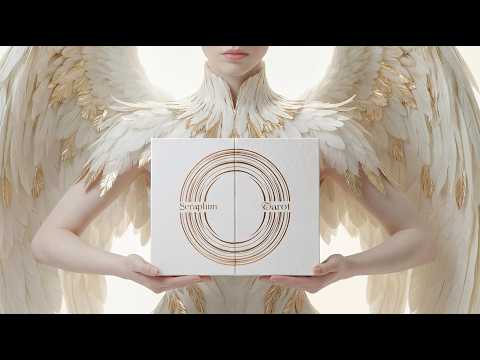 Seraphim Tarot (Tarot Rider–Waite, 78 Cards, 350gsm Linen, Silver Gilded Edges, Printed Guidebook)