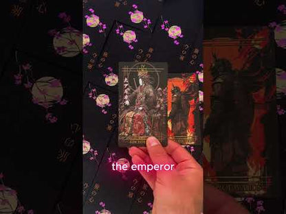 Reitekina Tabi (Tarot Rider–Waite, 78 Cards, Gold foil, Matte Finish, German Black Core Stock)