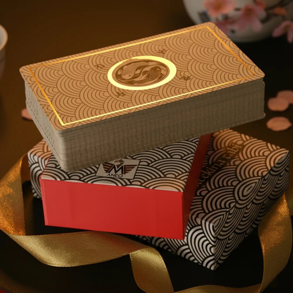 Reitekina Tabi (Tarot Rider–Waite, 78 Cards, Gold foil, Matte Finish, German Black Core Stock) - ManeoShop