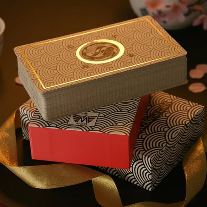 Reitekina Tabi (Tarot Rider–Waite, 78 Cards, Gold foil, Matte Finish, German Black Core Stock) - ManeoShop