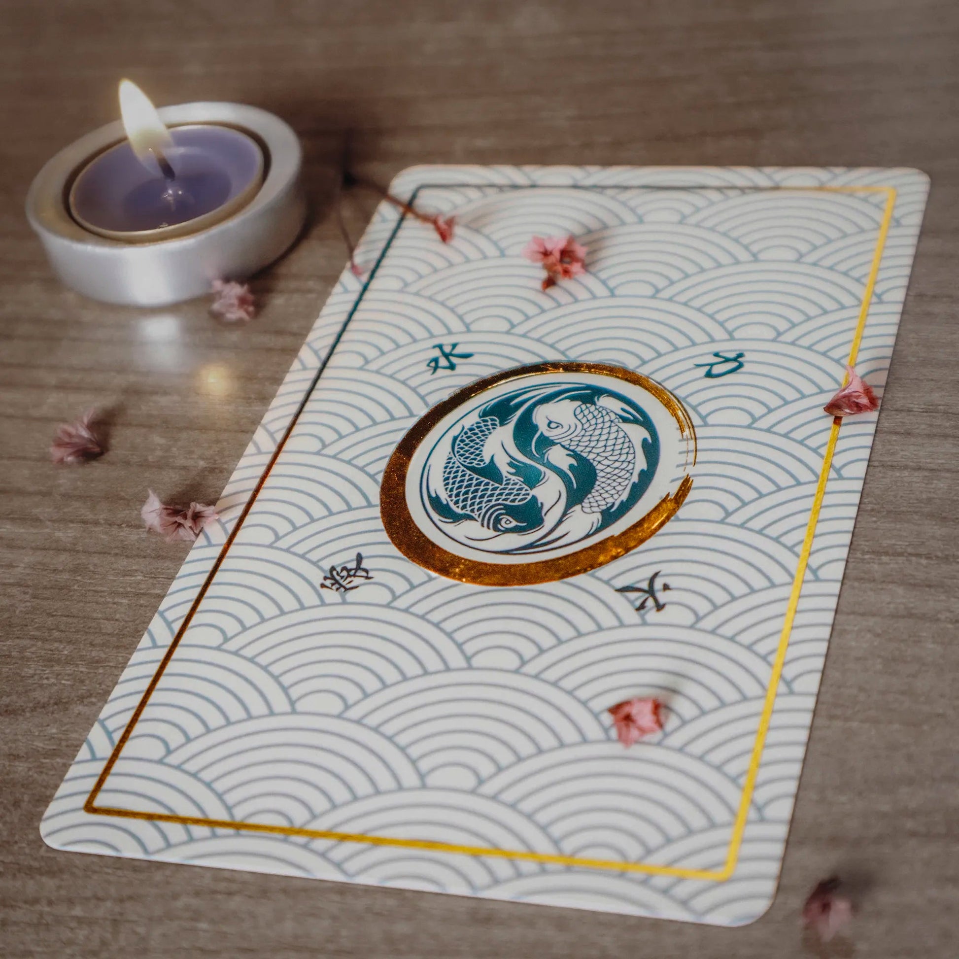 Reitekina Tabi (Tarot Rider–Waite, 78 Cards, Gold foil, Matte Finish, German Black Core Stock) - ManeoShop