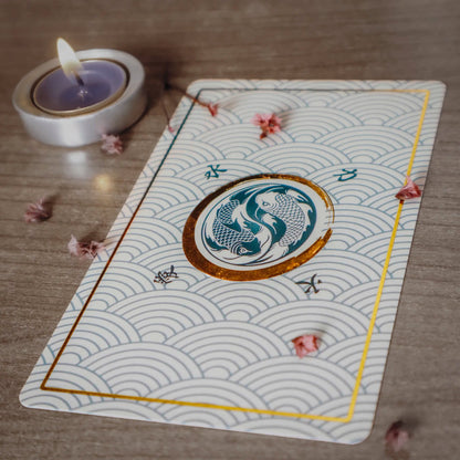 Reitekina Tabi (Tarot Rider–Waite, 78 Cards, Gold foil, Matte Finish, German Black Core Stock) - ManeoShop