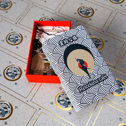 Reitekina Tabi (Tarot Rider–Waite, 78 Cards, Gold foil, Matte Finish, German Black Core Stock) - ManeoShop