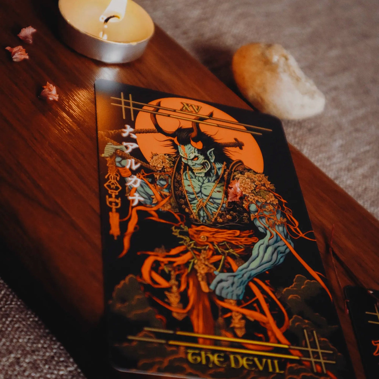 Reitekina Tabi (Tarot Rider–Waite, 78 Cards, Gold foil, Matte Finish, German Black Core Stock) - ManeoShop
