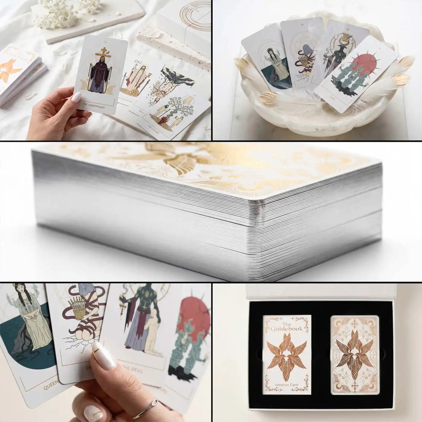 Seraphim Tarot complete set with deck, guidebook and collector box in premium packaging