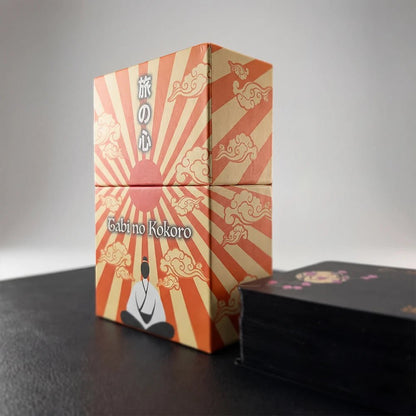 Tabi no Kokoro (Tarot Rider–Waite, 78 Cards, 350gsm Matte, Black Edges, Pink Metallic Foil) - ManeoShop