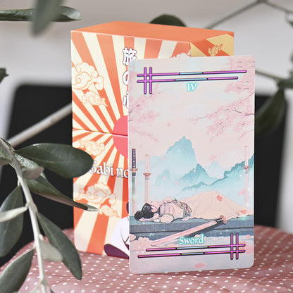 Tabi no Kokoro – A Japanese-Inspired Tarot Deck of New Beginnings (78 Cards, Foil Accents, Guidebook)