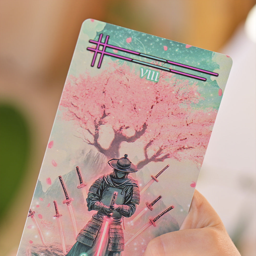Tabi no Kokoro – A Japanese-Inspired Tarot Deck of New Beginnings (78 Cards, Foil Accents, Guidebook)