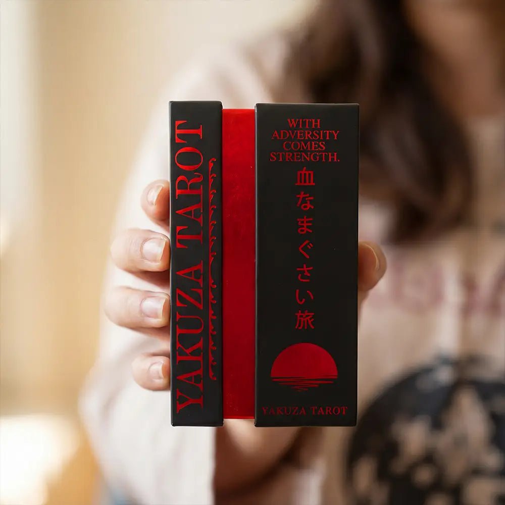 Yakuza Tarot (Tarot Rider–Waite, 81 Cards, Anti - Scratch Linen, Matte Edges, Printed Guidebook) - ManeoShop