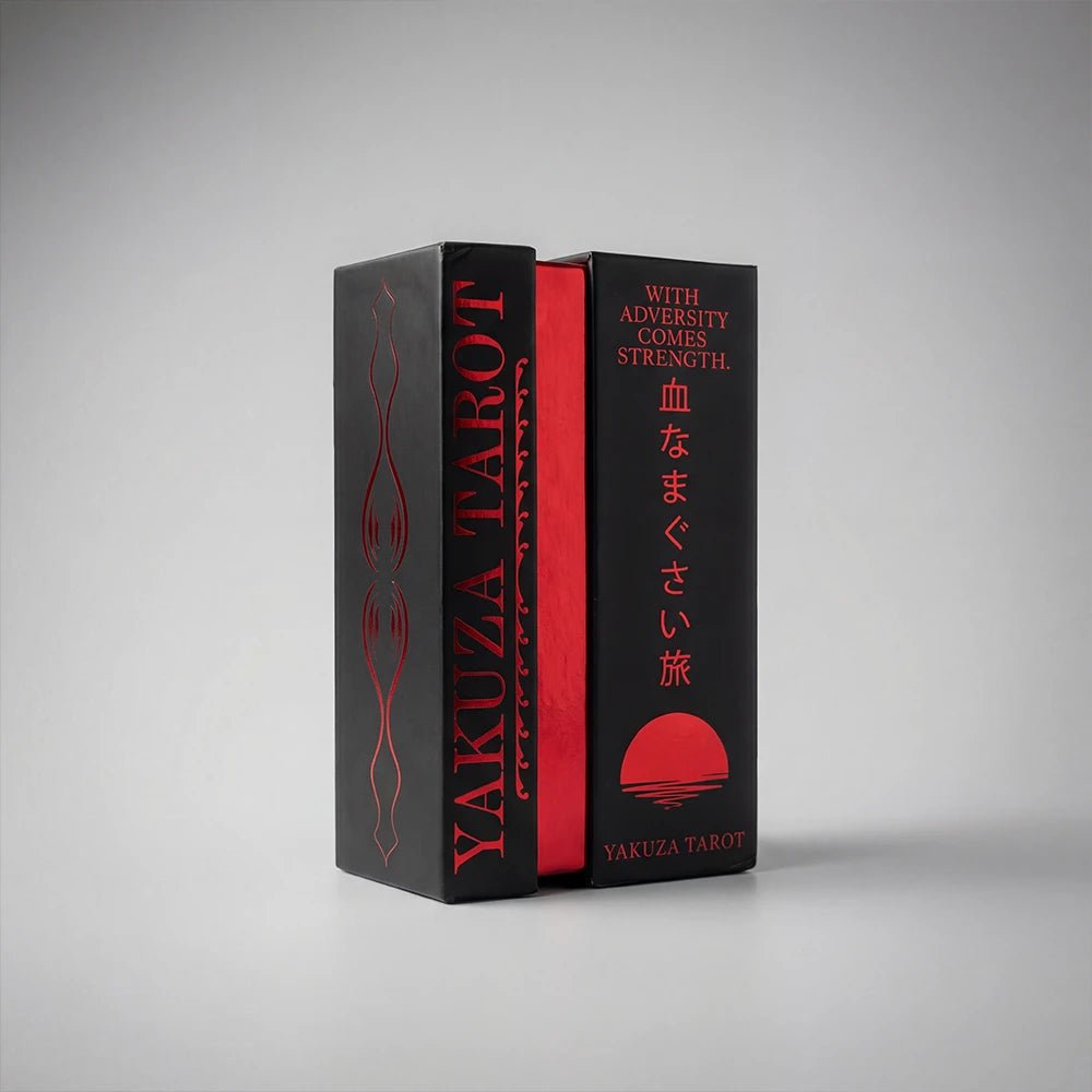 Yakuza Tarot (Tarot Rider–Waite, 81 Cards, Anti - Scratch Linen, Matte Gilded Edges, Printed Guidebook) - ManeoShop