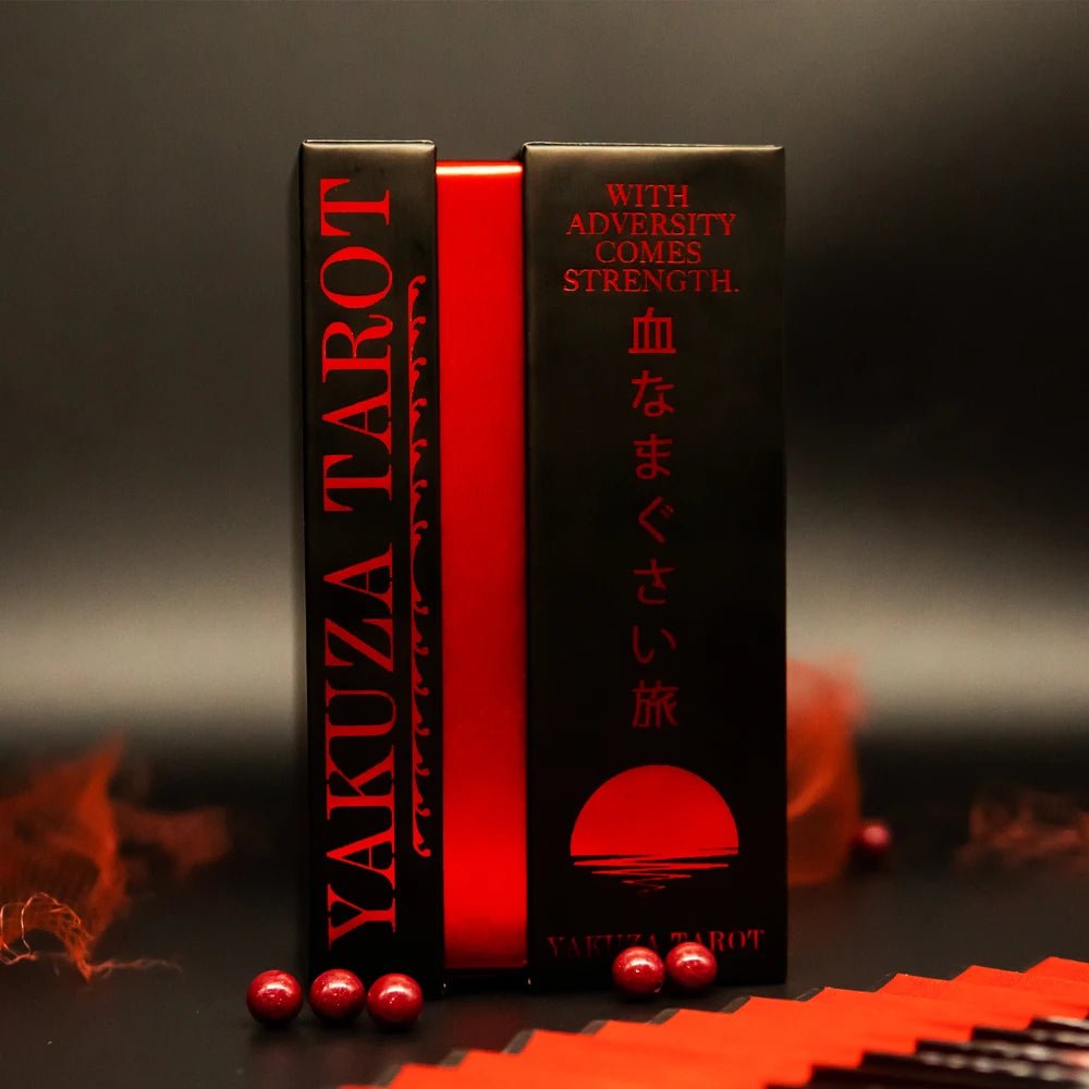 Yakuza Tarot (Tarot Rider–Waite, 81 Cards, Anti - Scratch Linen, Matte Gilded Edges, Printed Guidebook) - ManeoShop
