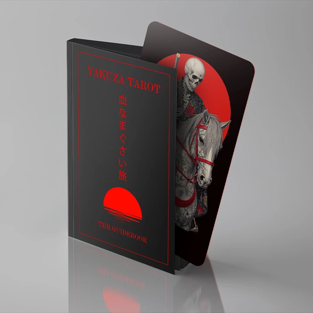 Yakuza Tarot (Tarot Rider–Waite, 81 Cards, Anti - Scratch Linen, Matte Gilded Edges, Printed Guidebook) - ManeoShop